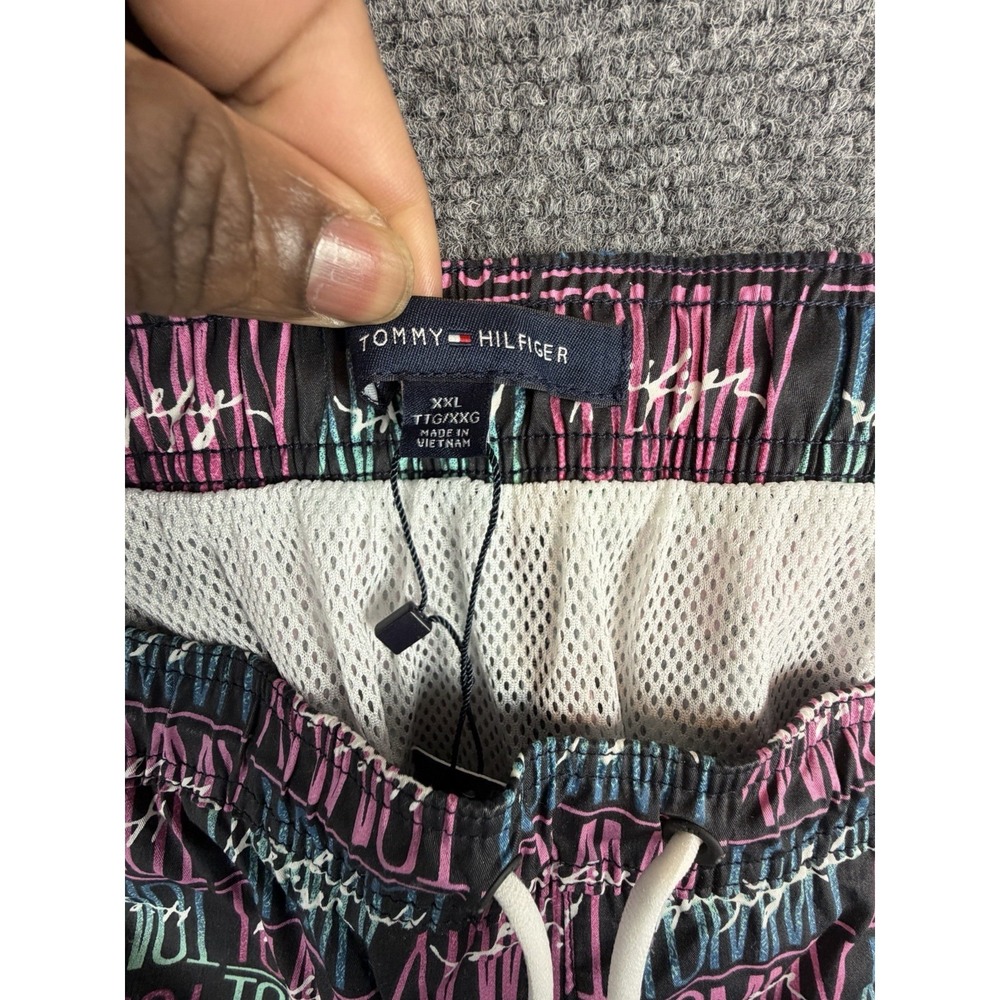 Tommy Hilfiger Men's Short Maillot Swim Trunks Miami Vice Tropical Colorful 2XL - Picture 13 of 13